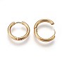 304 Stainless Steel Huggie Hoop Earrings, Hypoallergenic Earrings, Ring