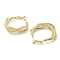 Crystal Rhinestone Hoop Earrings, Rack Plating Brass Wire Wrap Jewelry, Lead Free & Cadmium Free