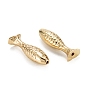 Brass Beads, Long-Lasting Plated, Lead Free & Nickel Free & Cadmium Free, Fish