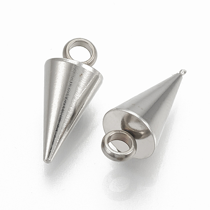 201 Stainless Steel Pendants, Cone