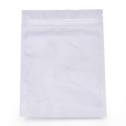 Sacs à fermeture éclair pour animaux de compagnie et pe, sacs de stockage de nourriture de papier d'aluminium refermables, rectangle