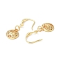 Clear Cubic Zirconia Dragonfly Dangle Earrings, Rack Plating Brass Jewelry for Women