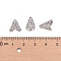 Apetalous 316 Surgical Stainless Steel Cone Bead Caps, 12x10mm, Hole: 1.5mm