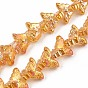 Electroplate Glass Beads Strand, Butterfly
