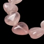 Naturel a augmenté perles de quartz brins, cœur