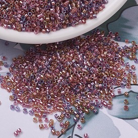 MIYUKI Delica Beads, Cylinder, Japanese Seed Beads, 11/0, Inside Colours Mix