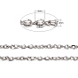 Iron Chains, with Spool, Unwelded, Side Twisted Chains, Unwelded, Oval, about 328.08 Feet(100m)/roll