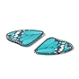 Colgante de acrílico opaco, alas de mariposa