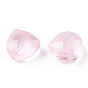 Pulvériser perles de verre transparentes peintes, fleur de tulipe