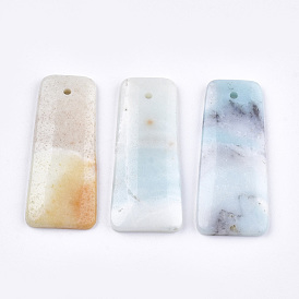 Natural Amazonite Pendants, Trapezoid