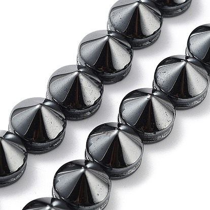 Synthetic Non-Magnetic Hematite Beads Strands, Cone