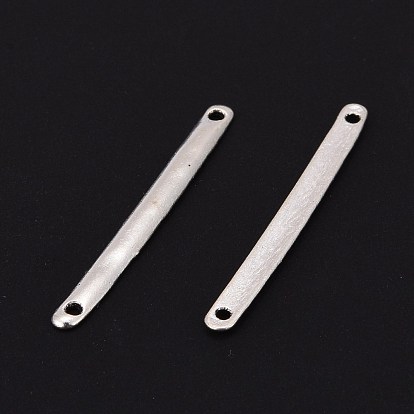 Tibetan Style Bar Links/Connectors, for Jewelry Design, Cadmium Free & Lead Free, Rectangle, 3x33x1mm, Hole: 1mm