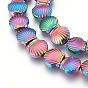 Electroplated Non-magnetic Synthetic Hematite Beads Strands, Polish, Shell