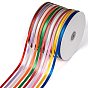 Single Face Solid Color Satin Ribbon, Christmas Ribbon for Wedding, Gift Wrapping, Bow Making