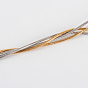 Revestimiento al vacío 304 fabricación de collares de cadena de serpiente de acero inoxidable, con cierre de langosta, 17.7 pulgada (450 mm)
