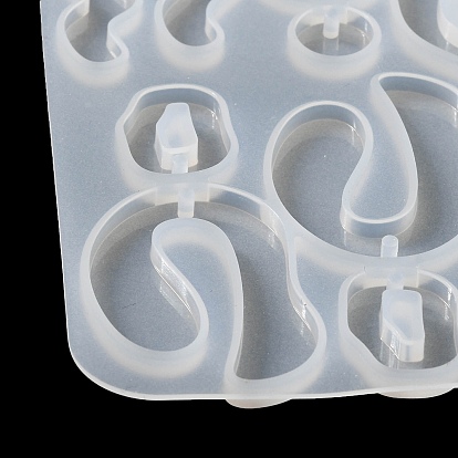 DIY Silicone Irregular Shape Pendant Molds, Resin Casting Molds, for UV Resin, Epoxy Resin Jewelry Making