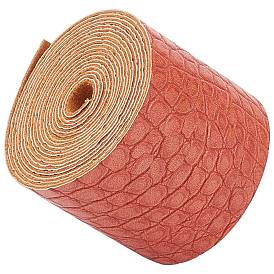 Tissu en cuir pu tissu à motif d'alligator, pour chaussures sac couture patchwork bricolage artisanat appliques