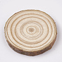 Undyed Unfinished Wooden Cabochons, Wood Slice, Tree Ring