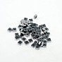 Electroplate Non-magnetic Synthetic Hematite Beads Strands, Square Heishi Beads, 4x4x2mm, Hole: 1mm, about 193pcs/strand, 15.7 inch