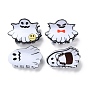Hallowmeen Theme PVC Claw Hair Clips, with Iron Findings, Hair Accessories for Women Girls Thick Hair, Ghost