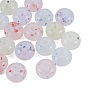 Perles acryliques opaques style pierre marbrée, abaque