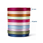 Ruban de satin, 3/8 pouces (10 mm), 25yards / roll (22.86m / roll), 10 rouleaux / groupe, 250 yards / groupe
