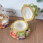 Boîte à bijoux à charnière décorative en porcelaine pour arbre de Noël, pour la décoration