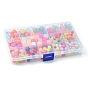 375Pcs 11 Style Transparent Acrylic Beads, Imitation Jelly, Cube & Clover & Heart & Candy