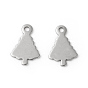 201 Stainless Steel Charms, Christmas Trees, Stamping Blank Tag