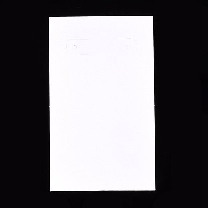 Carte d'affichage boucle d'oreille de papier, rectangle