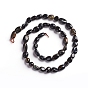 Natural Blue Tiger Eye Beads Strands, Tumbled Stone, Nuggets