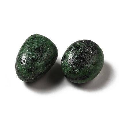 Natural Ruby in Zoisite Beads, Tumbled Stone, Healing Stones for 7 Chakras Balancing, Crystal Therapy, Meditation, Reiki, Vase Filler Gems, No Hole/Undrilled, Nuggets