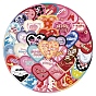 Autocollants de coeur d'amour de bande dessinée auto-adhésifs en pvc, décalcomanies coeur imperméables, pour les cadeaux décoratifs de fête, artisanat d'art pour enfants