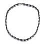 Magnetic Synthetic Hematite Beaded Necklaces, with Magnetic Clasps