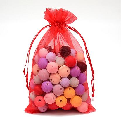 Sacs organza , bijoux cadeau pochettes en maille pour noce sacs de bonbons de noël, haute densité, rectangle