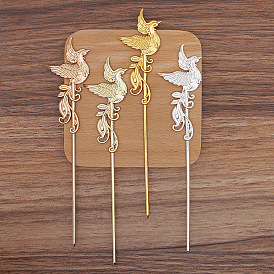 Phenix Alloy Hair Sticks, Long-Lasting Plated, Hair Accessories for Woman
