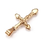 201 Stainless Steel Pendants, For Easter, Crucifix Cross