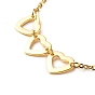 Bracelet à breloques en alliage coeur émail pour la saint valentin, avec placage ionique (ip) 304 résultats en acier inoxydable