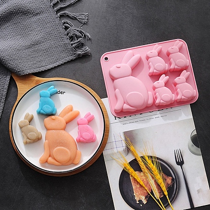DIY Food Grade Silicone Molds, Resin Casting Molds, For UV Resin, Epoxy Resin Jewelry Making, Rabbit
