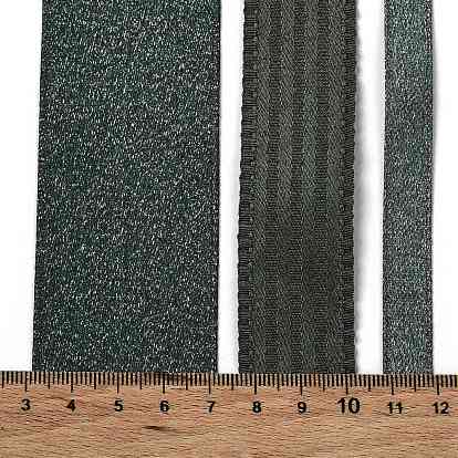 9 yardas 3 estilos de cinta de poliéster, para manualidades hechas a mano, moños para el cabello y decoración de regalo, paleta de colores verdes