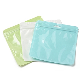 Square Plastic Yin-yang Zip Lock Bags, Resealable Packaging Bags, Self Seal Bag