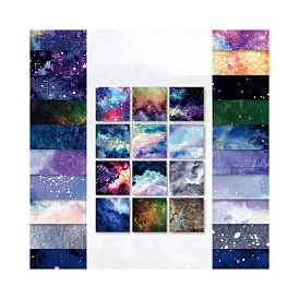 Starry Sky Theme Scrapbook Paper, for DIY Album Scrapbook, Background Paper, Diary Decoration