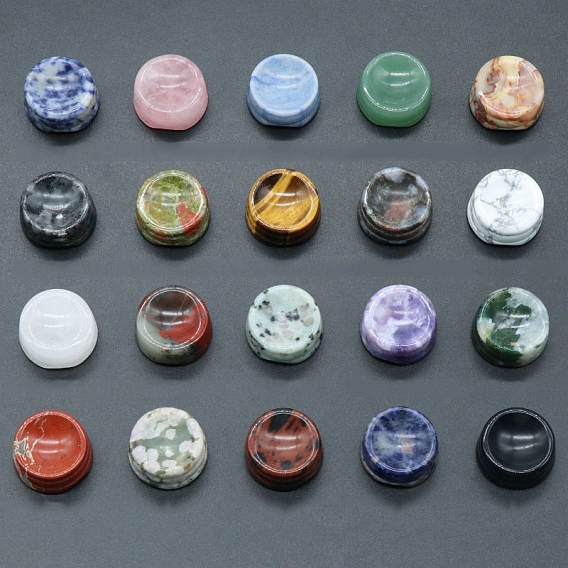 Soporte de base de exhibición de piedras preciosas naturales para cristal, soporte de esfera de cristal