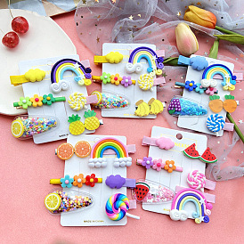 Cute Baby Girl Hair Clip with Cartoon Character - Sweet and Adorable.