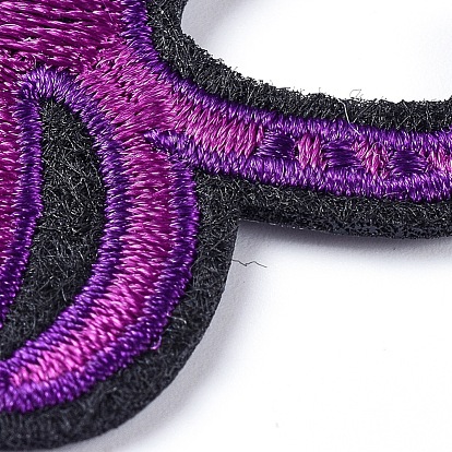 Компьютеризированная вышивка тканью утюжок на / шить на заплатках, аксессуары для костюма, аппликация, осьминог