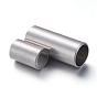 304 cierres magnéticos de acero inoxidable con extremos para pegar, columna, 17x7 mm, agujero: 5 mm