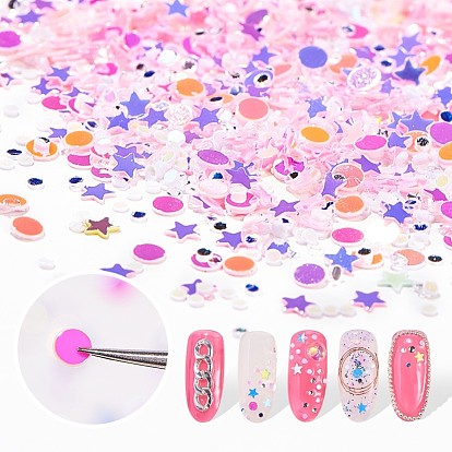 Shining Nail Art Glitter, Manicure Sequins, DIY Sparkly Paillette Tips Nail, Mixed Shape