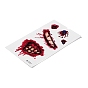 10 шт. 10 стиль Хэллоуин ужас реалистичные кровавые раны стежка шрам съемные временные водонепроницаемые татуировки бумажные наклейки, прямоугольные