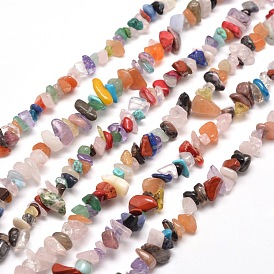 Natural & Synthetic Gemstone Chip Bead Strands