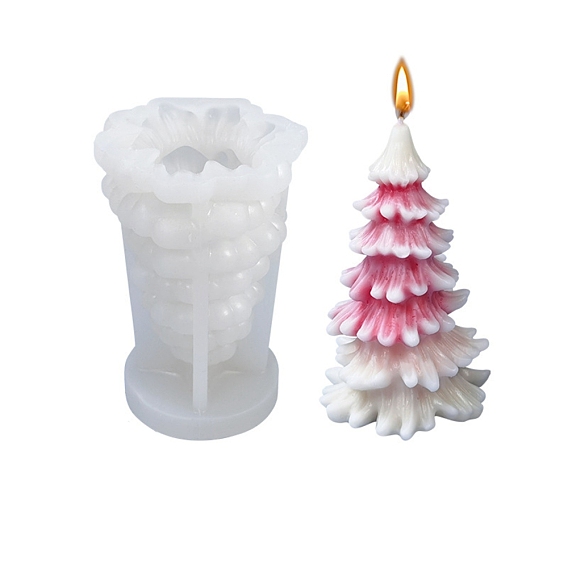 3d рождественская елка diy силиконовые формы для свечей, для изготовления ароматических свечей на рождественскую елку